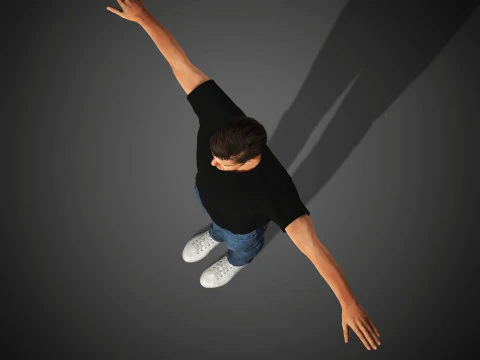 Roger Federer Character 3D Model