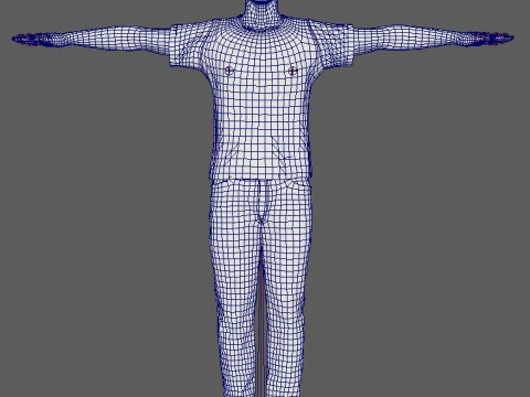 Roger Federer Character 3D Model
