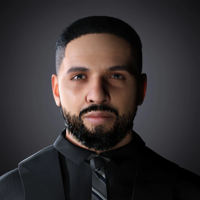 Drake Character 3D Model .c4d .max .obj .3ds .fbx .stl .blend 