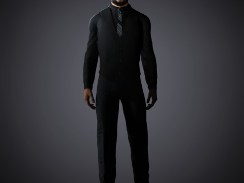 ドレイクのキャラクター 3Dモデル