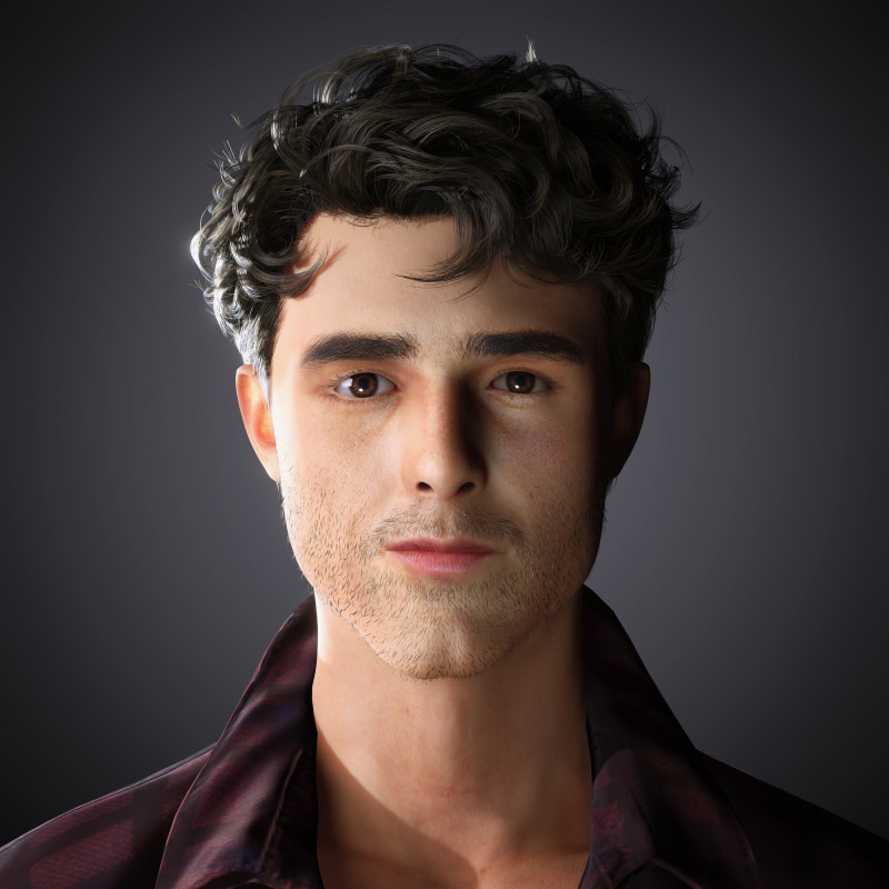 Джейкоб Елорді Персонаж 3D Модель .c4d .max .obj .3ds .fbx .stl .blend 