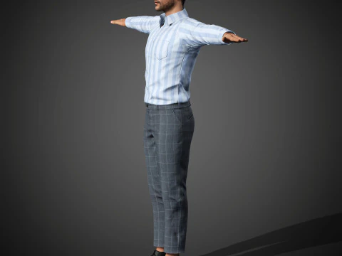 Alvaro Morte Character 3D Model
