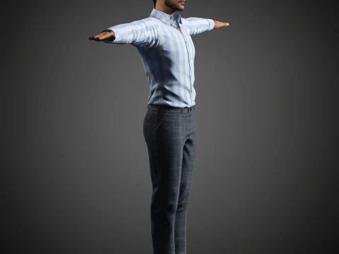 Alvaro Morte Character 3D Model