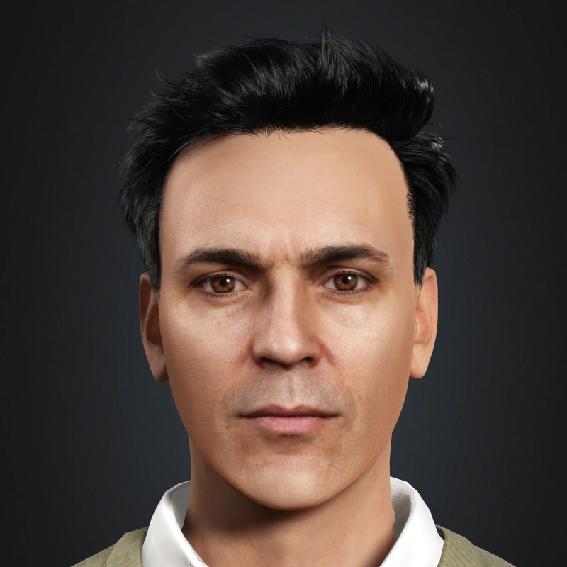 Pedro Alonso Character 3D Model .c4d .max .obj .3ds .fbx .stl .blend