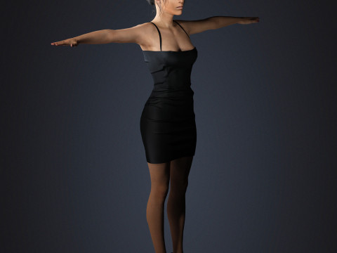 조이 샐다나 캐릭터 3D 모델