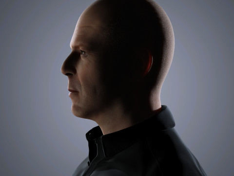 Bruce Willis Character low-poly 3D Model