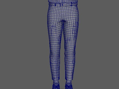 Bruce Willis Character low-poly 3D Model