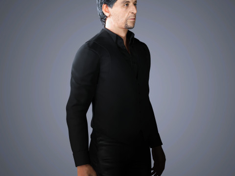 Al Pacino Personnage low-poly Modèle 3D