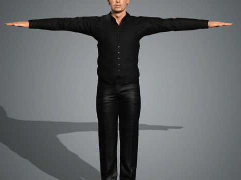 Al Pacino Personnage low-poly Modèle 3D