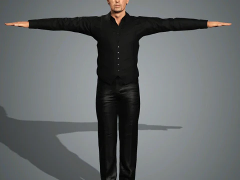 Al Pacino Character low-poly 3D Model
