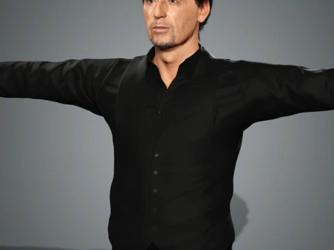 Al Pacino Character low-poly 3D Model