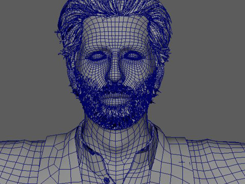 Al Pacino Personnage low-poly Modèle 3D