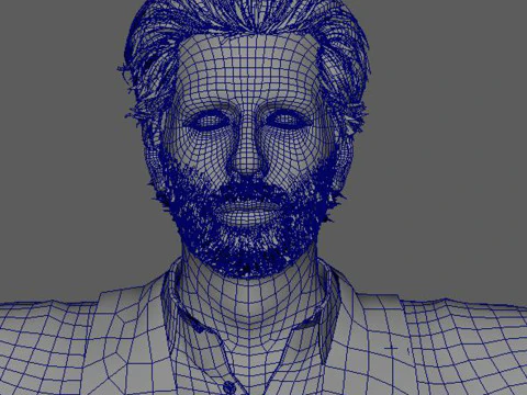 Al Pacino Character low-poly 3D Model