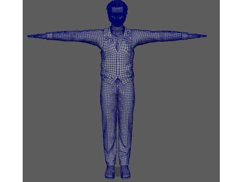 Al Pacino Personnage low-poly Modèle 3D