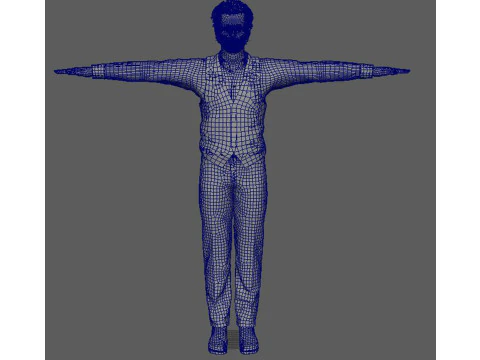 Al Pacino Character low-poly 3D Model