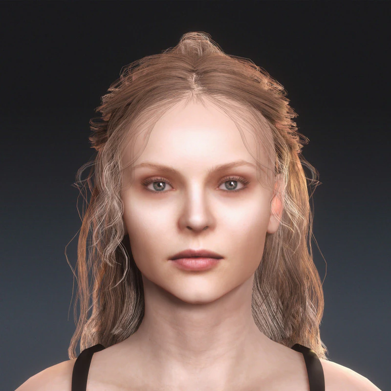 Magdalena Frackowiak Character 3D Model .c4d .max .obj .3ds .fbx .stl .blend 