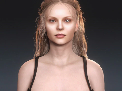 Magdalena Frackowiak Character 3D Model