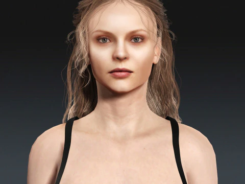 Magdalena Frackowiak Character 3D Model