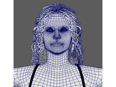 Magdalena Frackowiak Character 3D Model