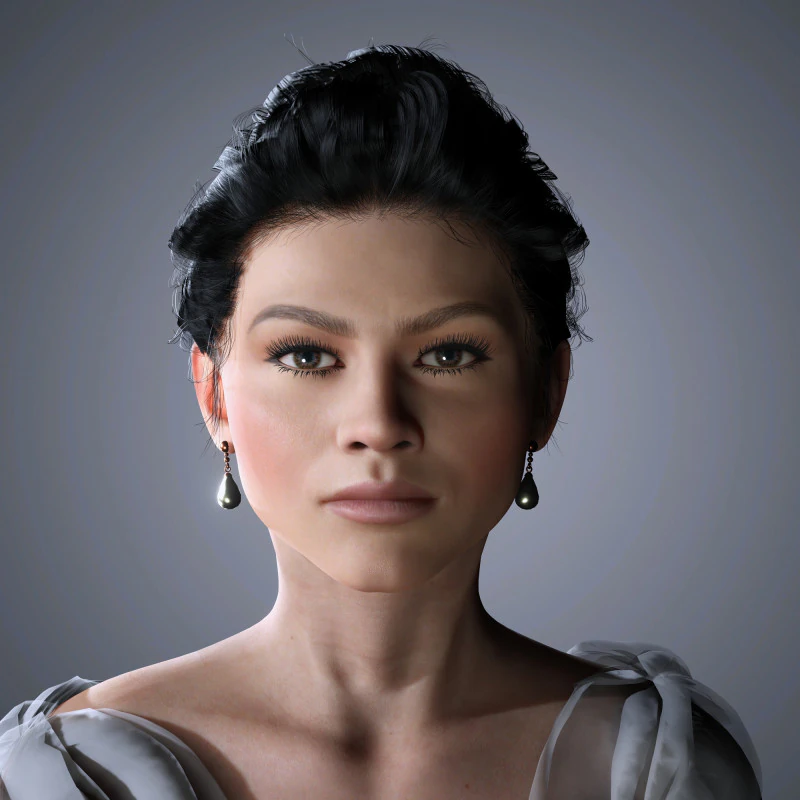 Zendaya Character low-poly 3D Model .c4d .max .obj .3ds .fbx .stl .blend 
