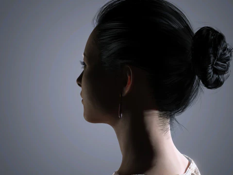 Zhang ziyi Character low-poly 3D Model