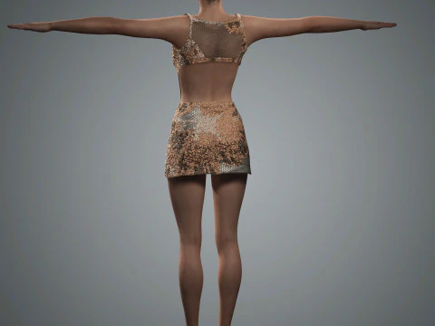 Zhang ziyi Character low-poly 3D Model