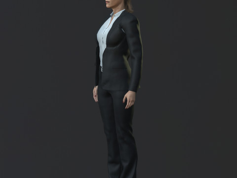 Itziar Ituno Character 3D Model