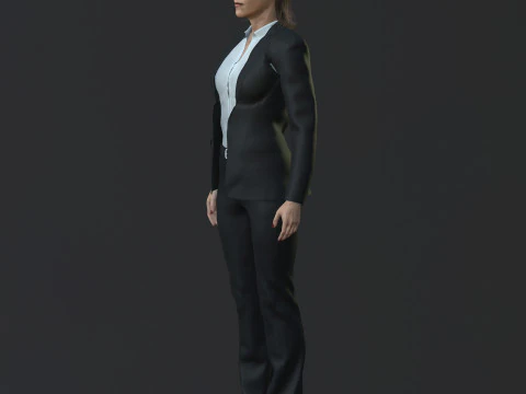 Itziar Ituno Character 3D Model