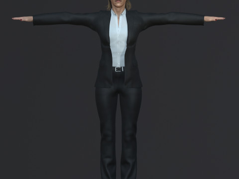 Itziar Ituno Character 3D Model