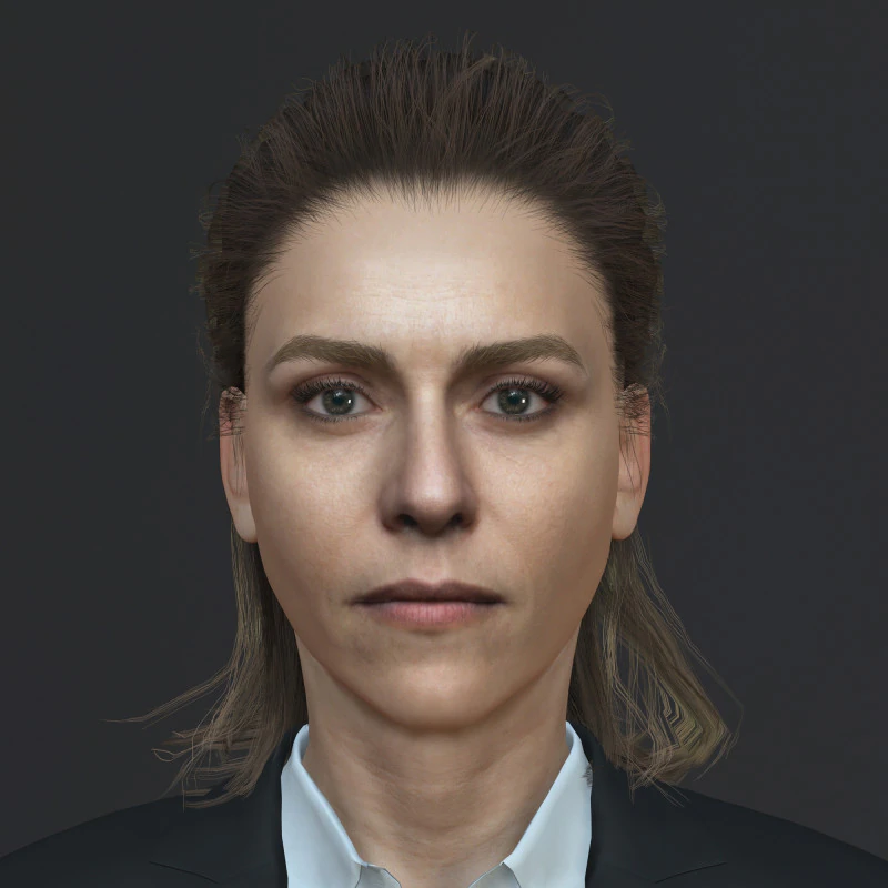 Itziar Ituno Character 3D Model .c4d .max .obj .3ds .fbx .stl .blend 