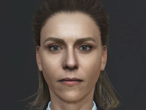 Itziar Ituno-Charakter 3D Modell