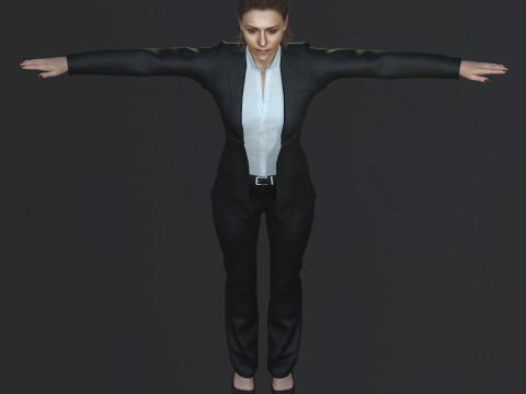 Itziar Ituno Character 3D Model