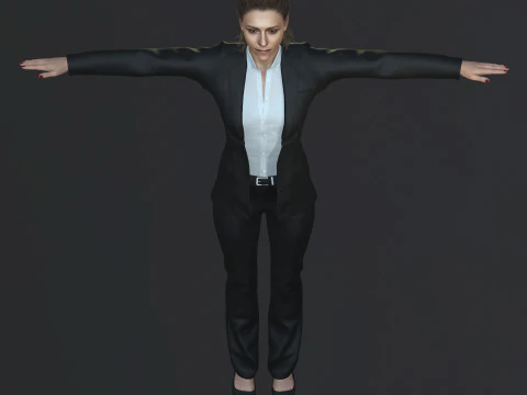 Itziar Ituno Character 3D Model
