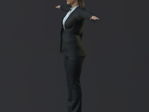 Itziar Ituno Character 3D Model