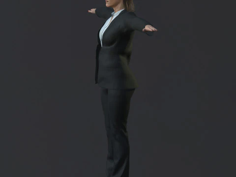 Itziar Ituno Character 3D Model