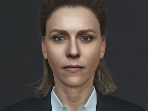 Itziar Ituno Character 3D Model