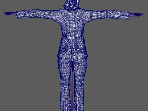 Itziar Ituno Character 3D Model