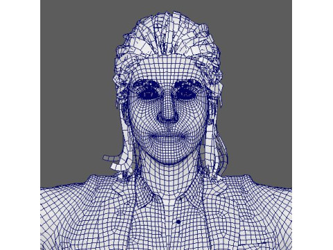 Itziar Ituno Character 3D Model