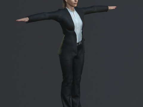Itziar Ituno Character 3D Model