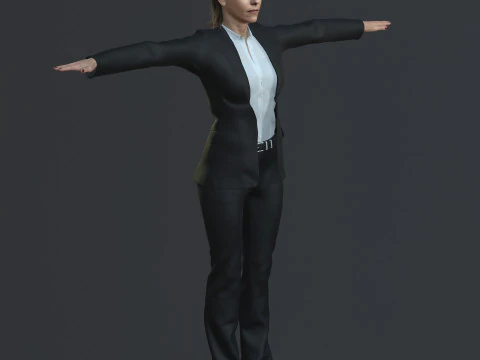 Itziar Ituno Character 3D Model