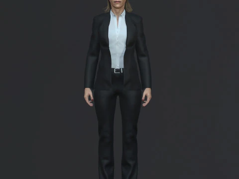 Itziar Ituno Character 3D Model