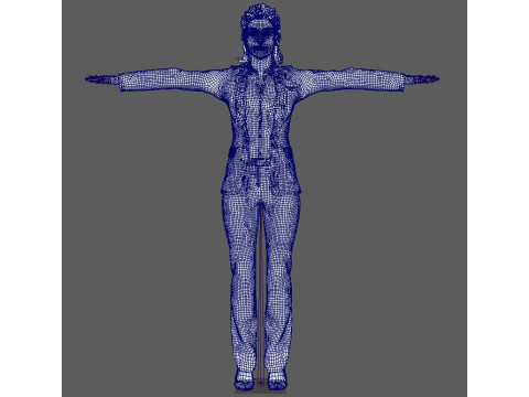 Itziar Ituno Character 3D Model