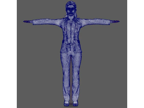 Itziar Ituno Character 3D Model