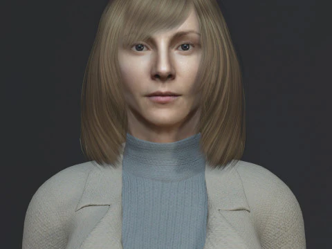 Najwa Nimri Character 3D Model