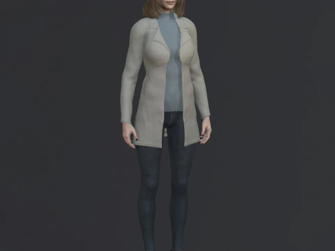 Najwa Nimri Character 3D Model