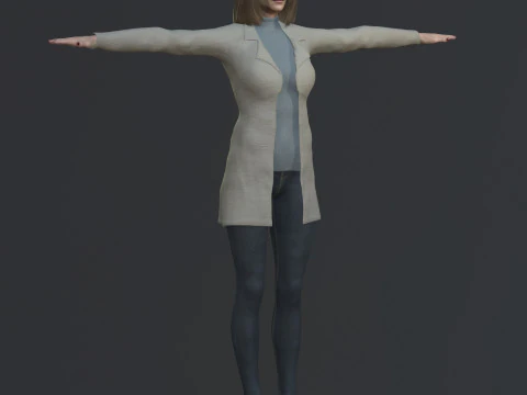 Najwa Nimri Character 3D Model