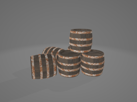 External barrels Modèle 3D