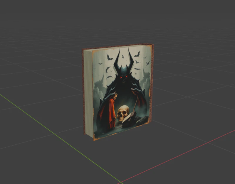 Book Evil 3D Model .c4d .max .obj .3ds .fbx .stl .blend 