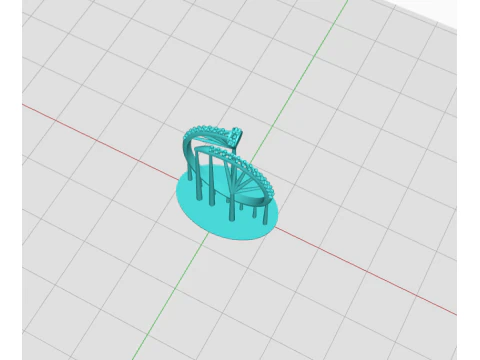 Adjustable Nail ring design STL3DM 3D Print Model