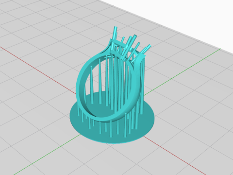 Elegant Three Stone Ring 3D 프린트 모델